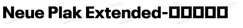 Neue Plak Extended字体转换